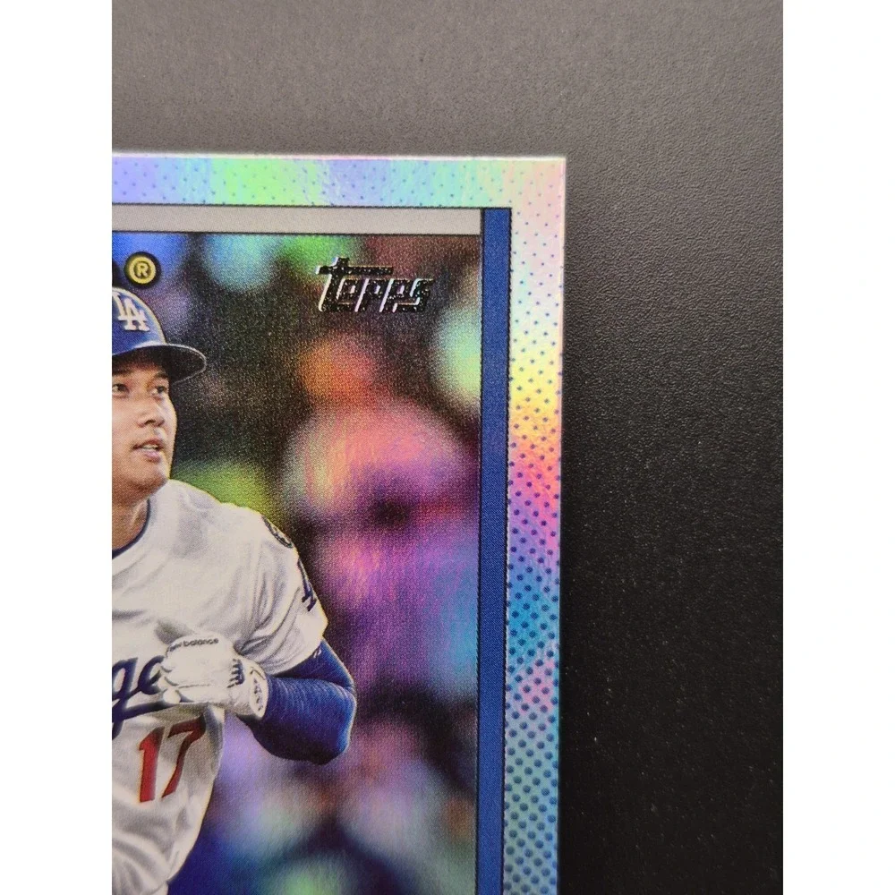 2025 Topps Update Series Shohei Ohtani #U90-33 1990 Rainbow Foil Dodgers - Picture 5 of 12